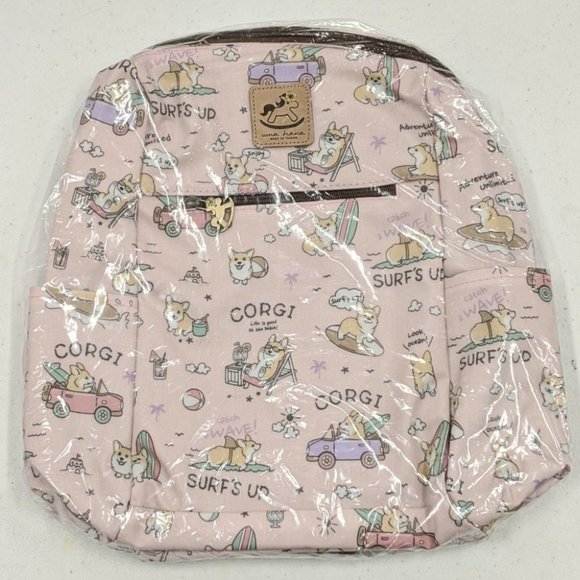 Waterproof Corgi Backpack Convertible Sling Bag - Picture 8 of 13